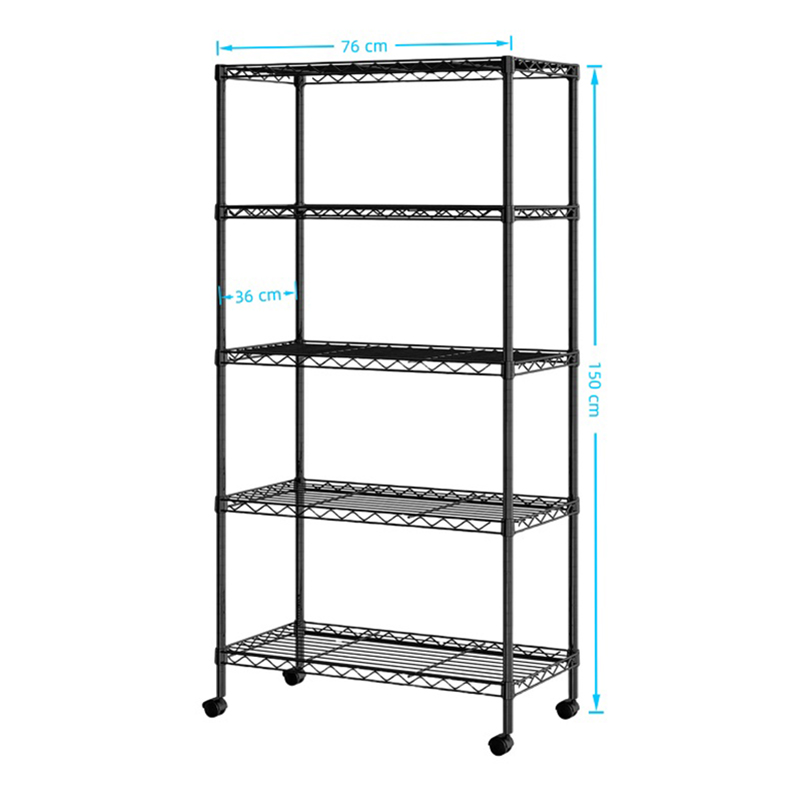 5 Tier Wire Shelves on wheels 5 Tier Wire Shelves on wheels