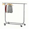 Clothes Rack with Extendable Rod on Wheels