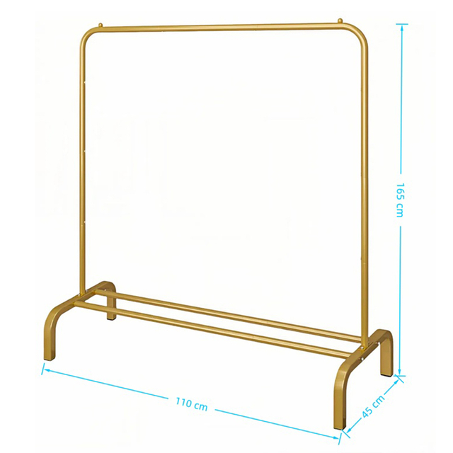 Simple Garment Rack in Gold
