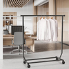 Clothes Rack with Extendable Rod on Wheels