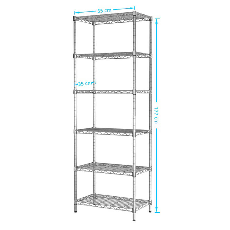 6 Tier Classic Wire Shelves