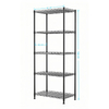 5 Tier Basket Heavy Duty Wire Shelves