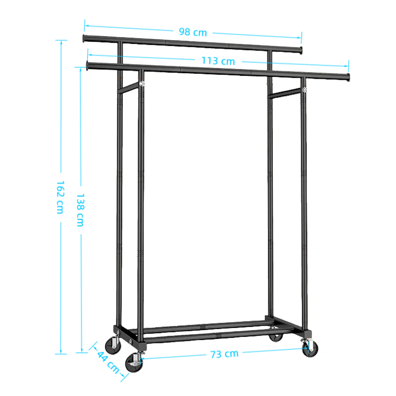 Double Rods Garment Rack