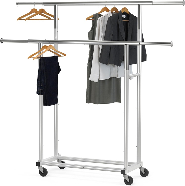 double rods clothes rack