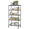 5 Tier Wire Shelves on Wheels