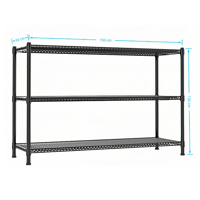 3 Shelves Heavy Duty Wire Shelves