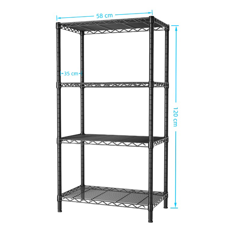 4 Shelving Kitchen Wire Rack