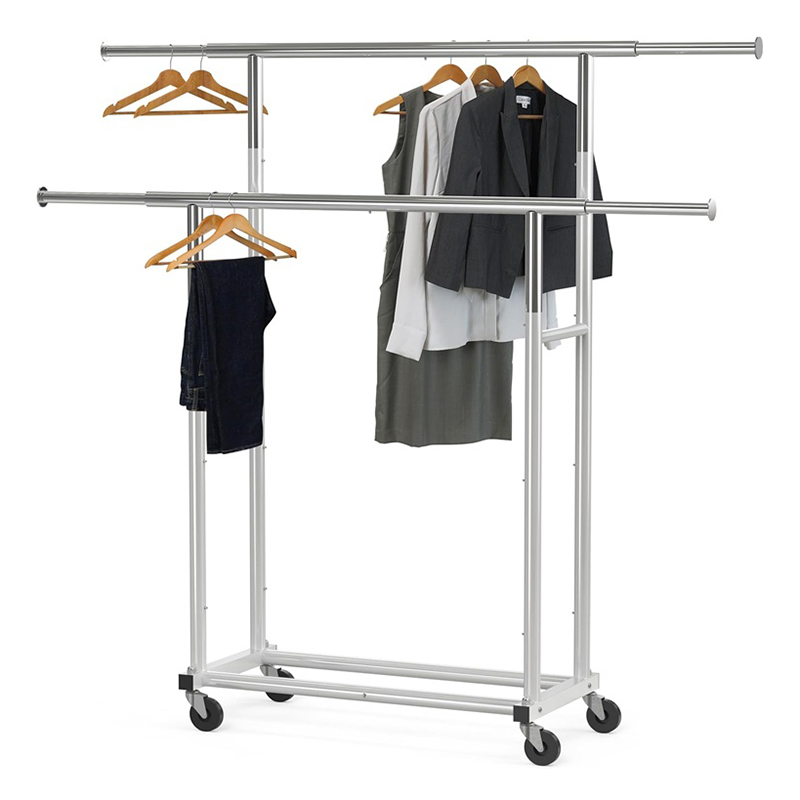 Clothes Rack Adjustable on Wheels