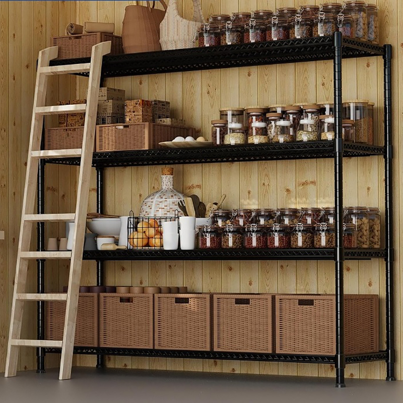 Discount 4 Tier Heavy Duty Storage Shelves, Metro Wire Shelving, Heavy ...