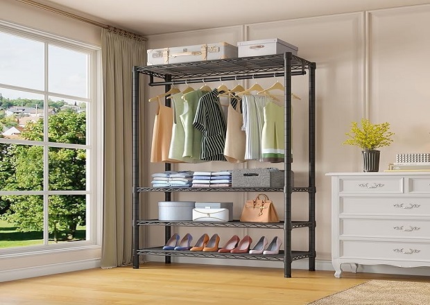 wire shelves garment racks