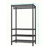 4 Shelves Clothes Rack Classic