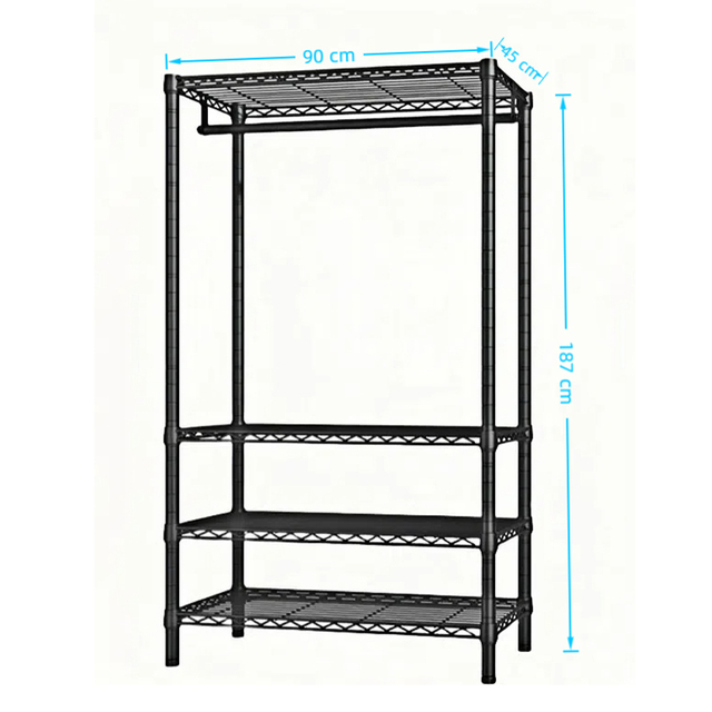 4 Shelves Clothes Rack Classic