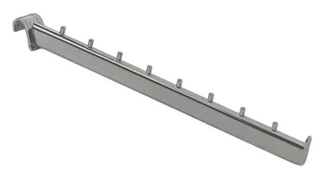 Sloping Oval Tube Display Hook with Pins