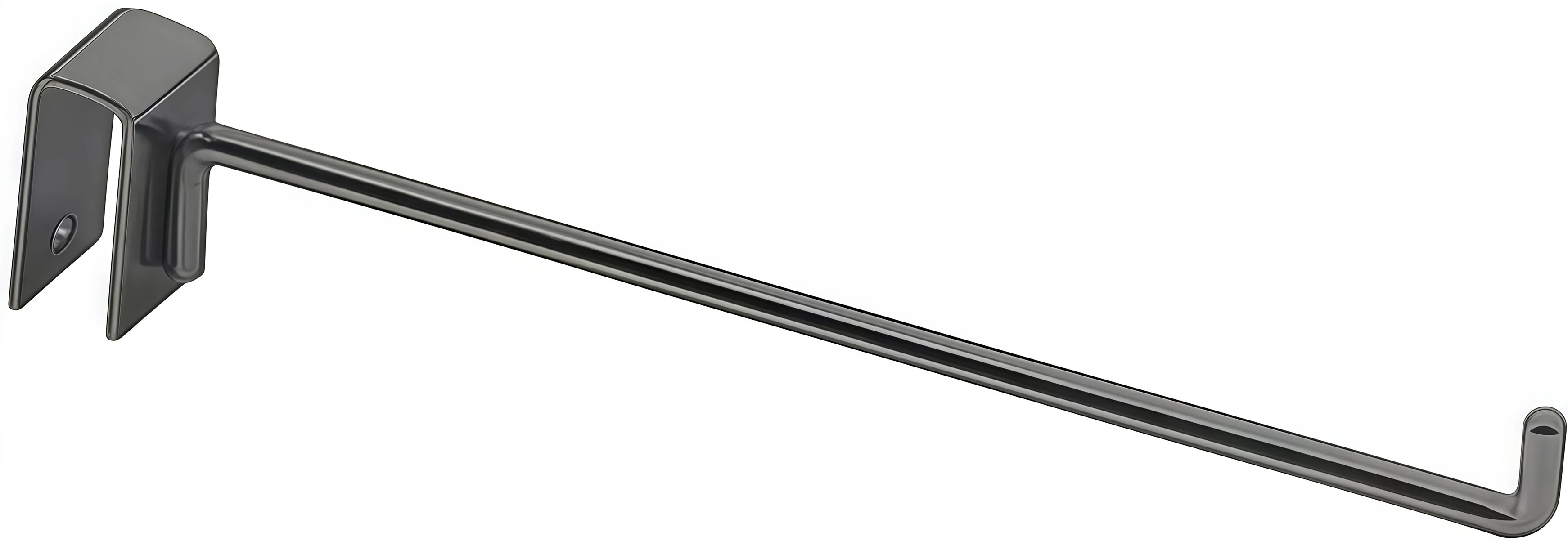 Chromed Straight Square Tube Display Hook