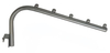 Sloping Square Tube Display Hook with Balls
