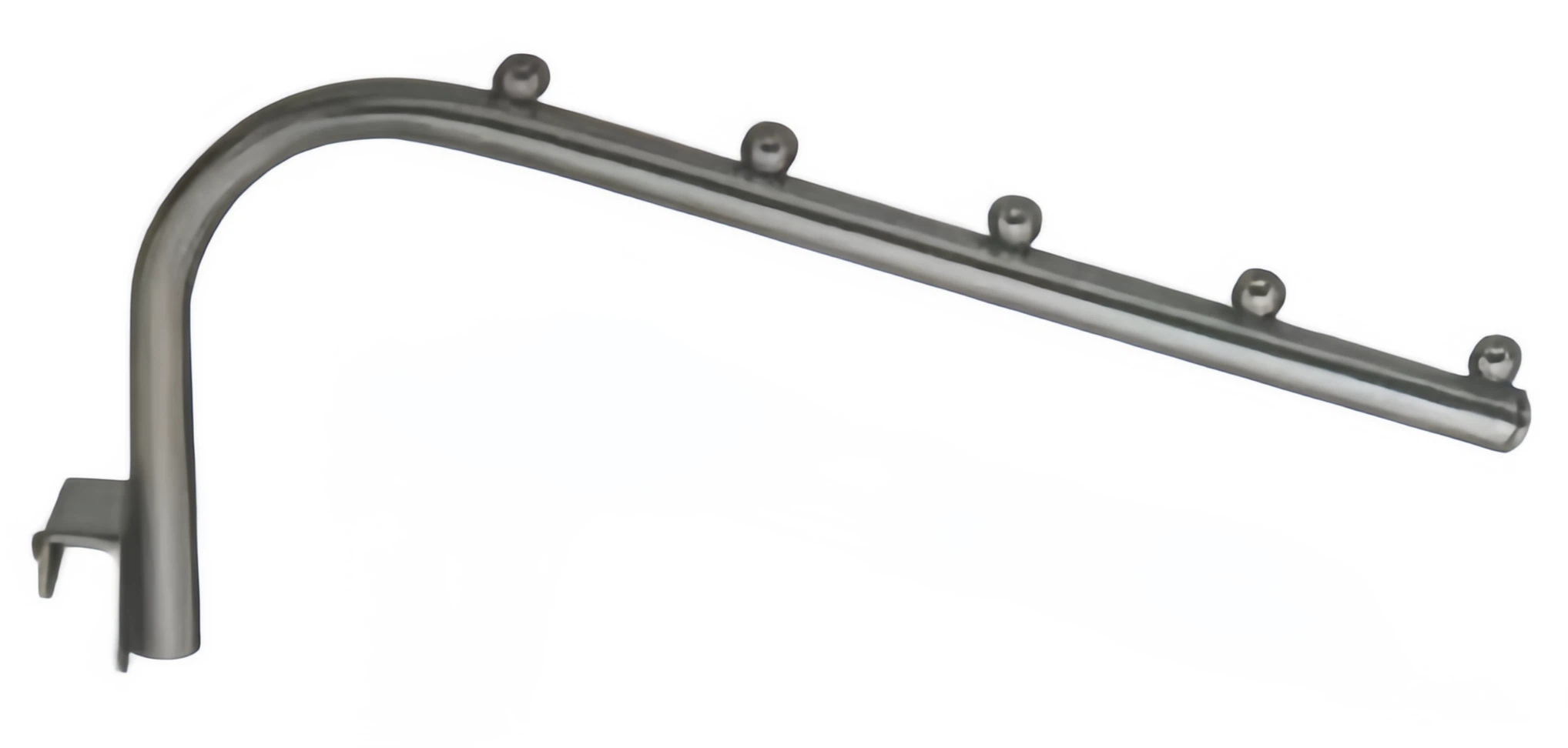 Sloping Square Tube Display Hook with Balls