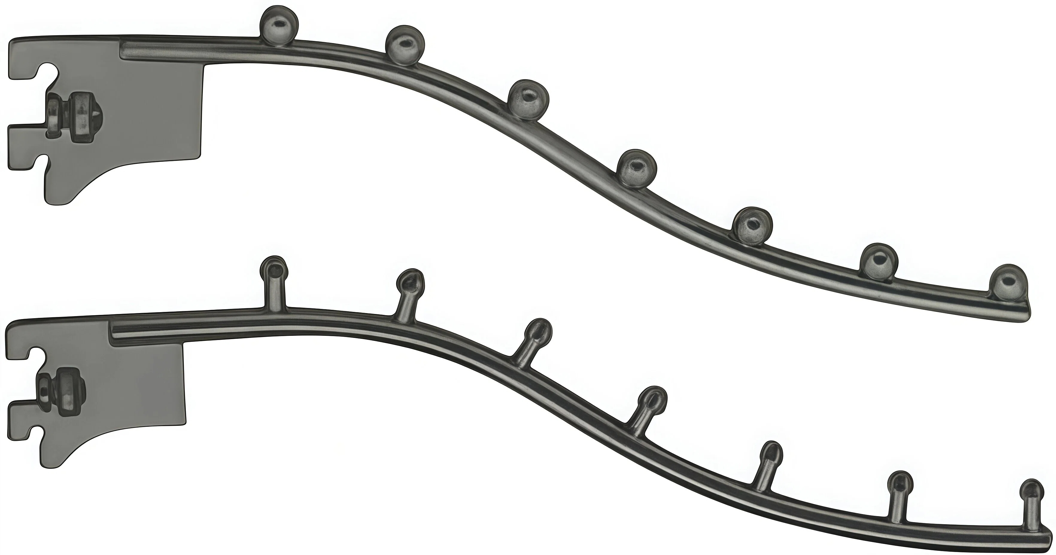 Waterfall Single Slot Upright Display Hook with Balls