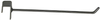 Chromed Straight Square Tube Hook