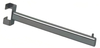 25x25mm Square Tube Display Hook with End Pin