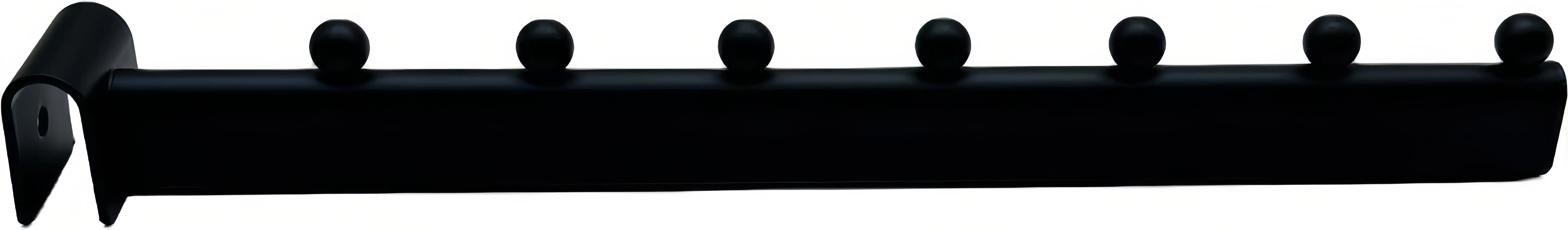 Black Oval Tube Display Straight Hook