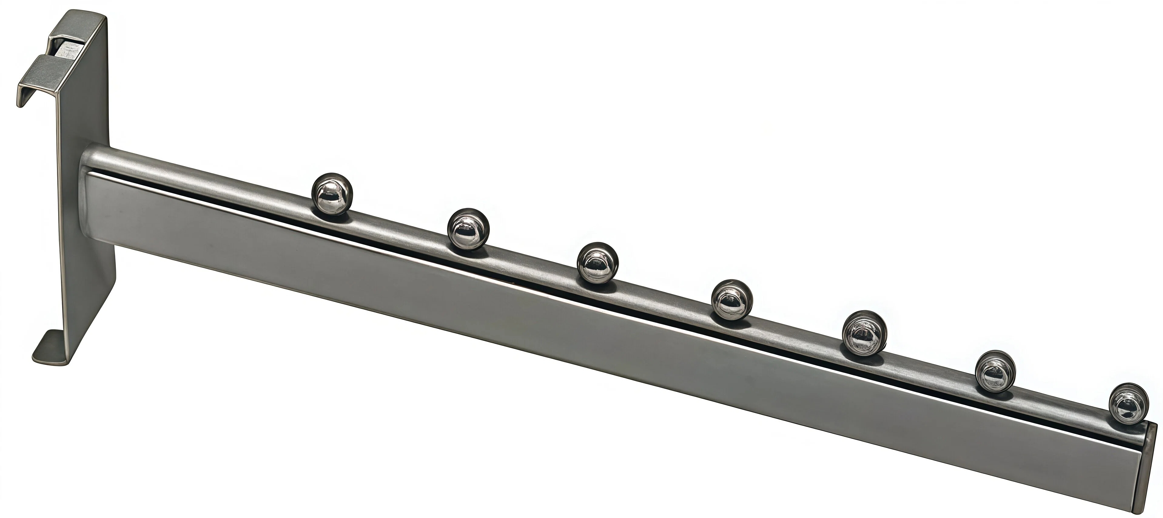 Waterfall Chromed Gridwall Display Hook with Balls