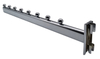 Chrome Double Slot Upright Display Hook with Balls