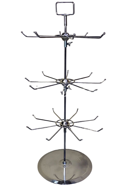 Retail Display Stand 3 Tier Rotating Rack