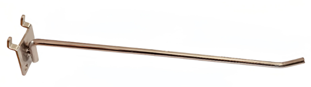 Gold Pegboard Straight Hook
