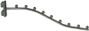 Waterfall Double Slot Upright Display Hook with Ball Ends