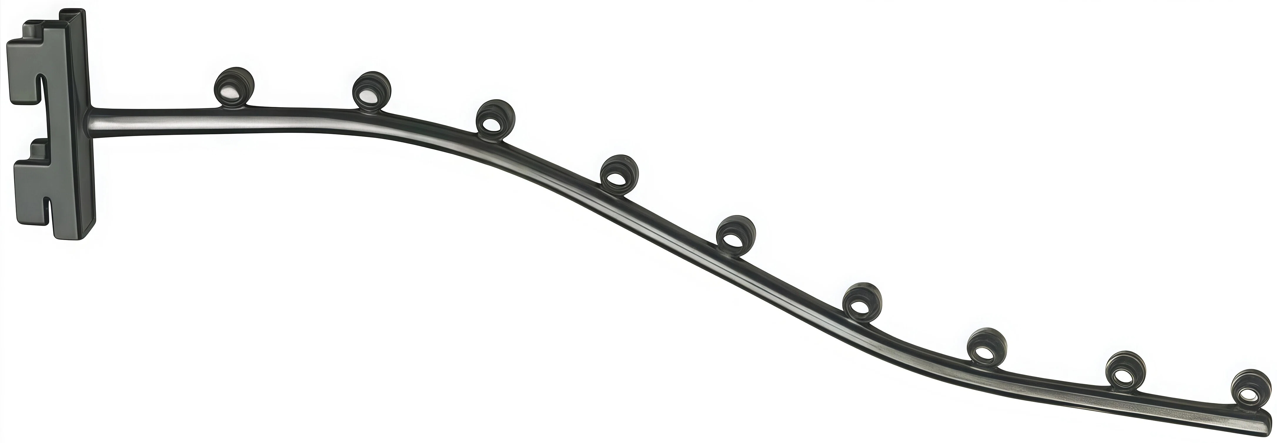 Waterfall Double Slot Upright Display Hook with Ball Ends