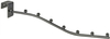 Chromed Square Tube Display Hook with Balls