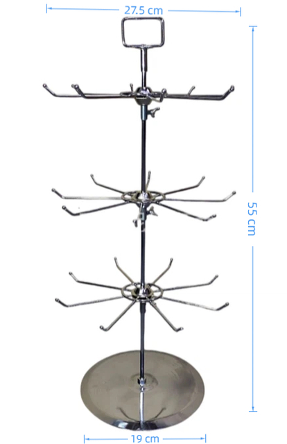 Retail Display Stand 3 Tier Rotating Rack