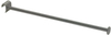 Chromed Straight Oval Tube Hook with End Cap