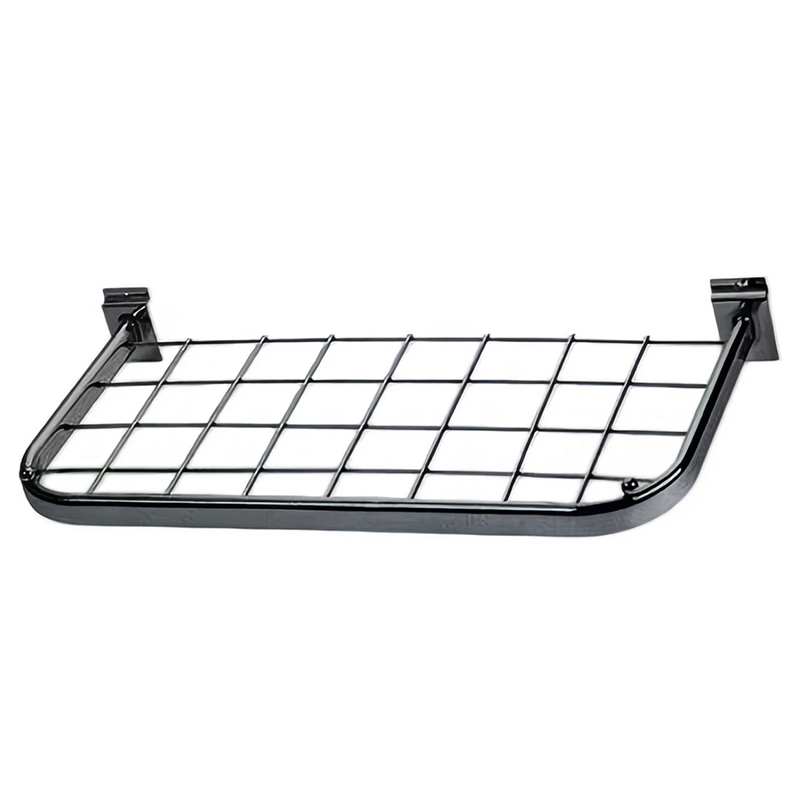 Wall-Mounted Shelf With Grid