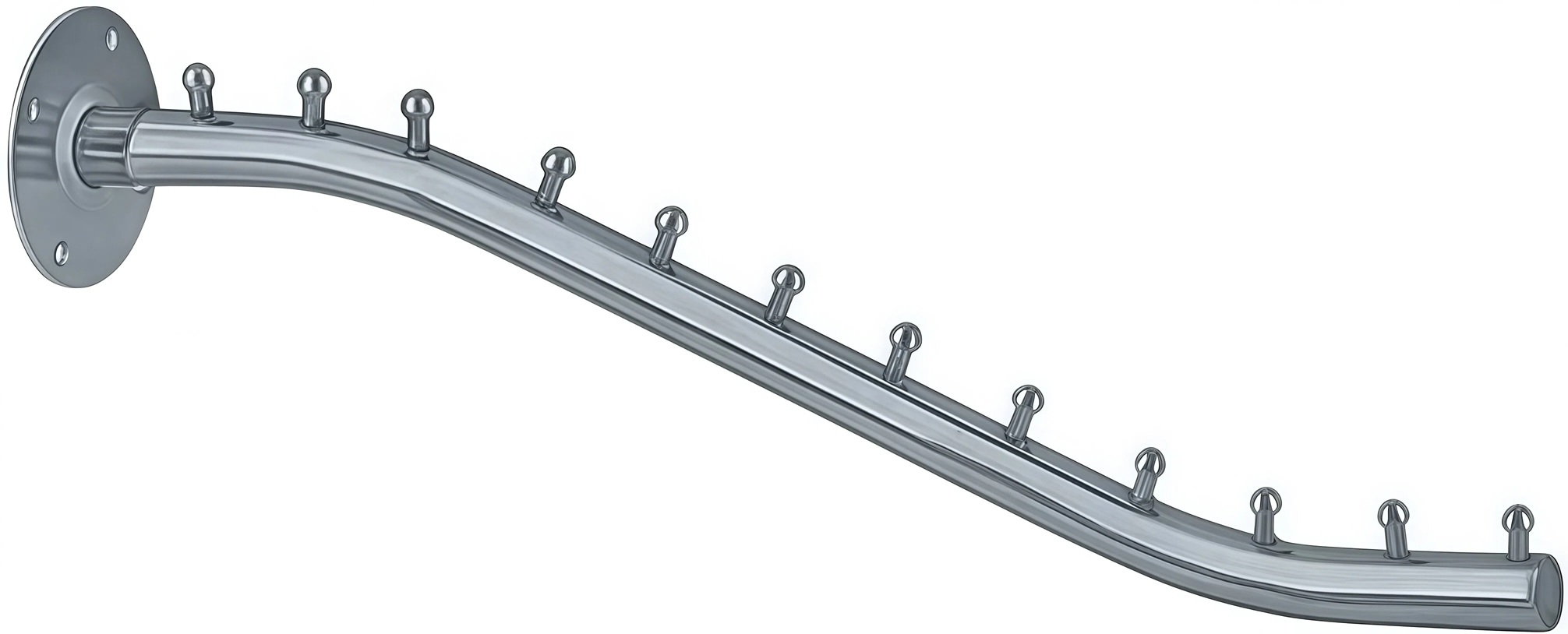 Wall Mount Waterfall Hook with Pins