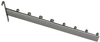 Chromed Sloping Gridwall Display Hook with Ball