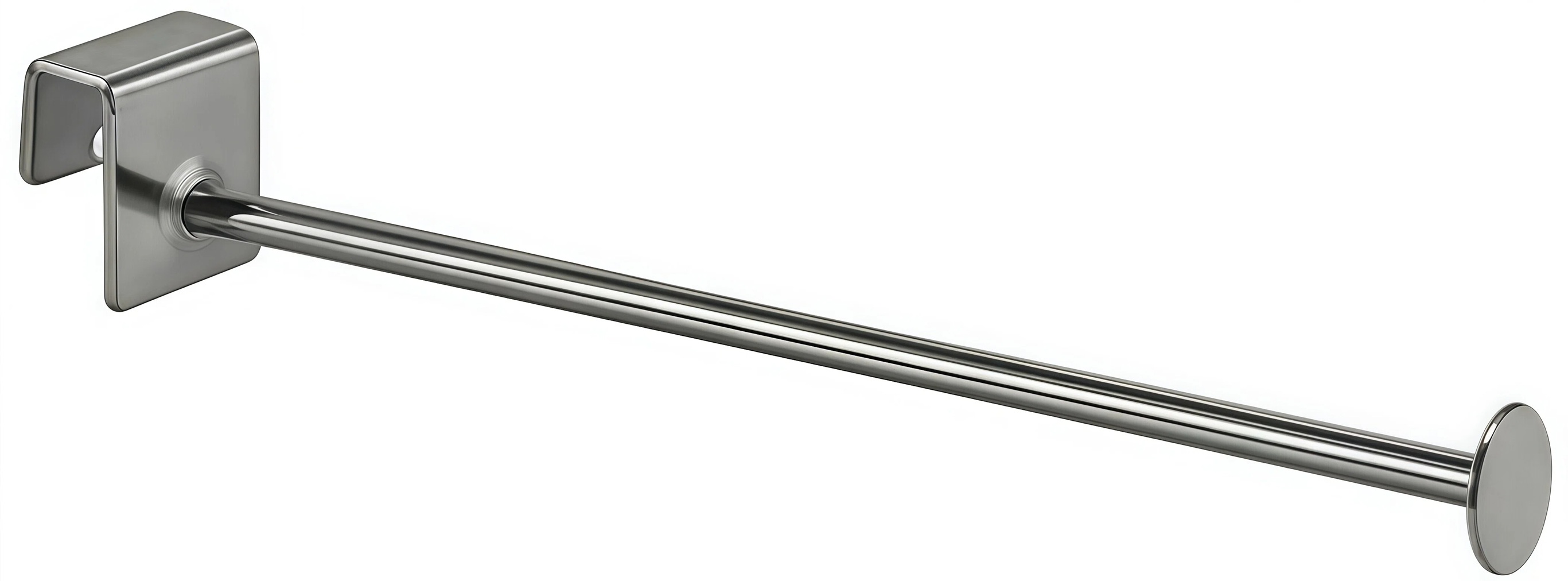 Chromed Square Tube Hook with End Cap
