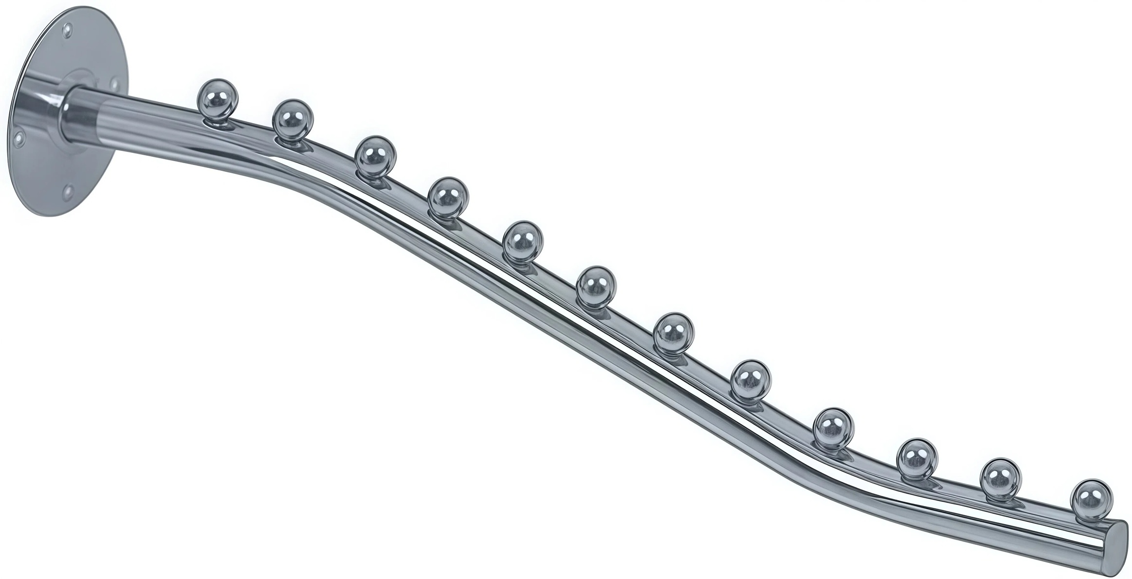 Chrome Wall Mount Waterfall Hook