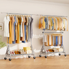 Heavy Duty Double Rod Clothing Rack