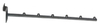 Straight Slatwall Display Hook with Ball End