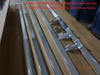Chrome square tube with bracket for retail display fixtures