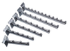 Chrome Heavy Duty Slatwall Display Hook